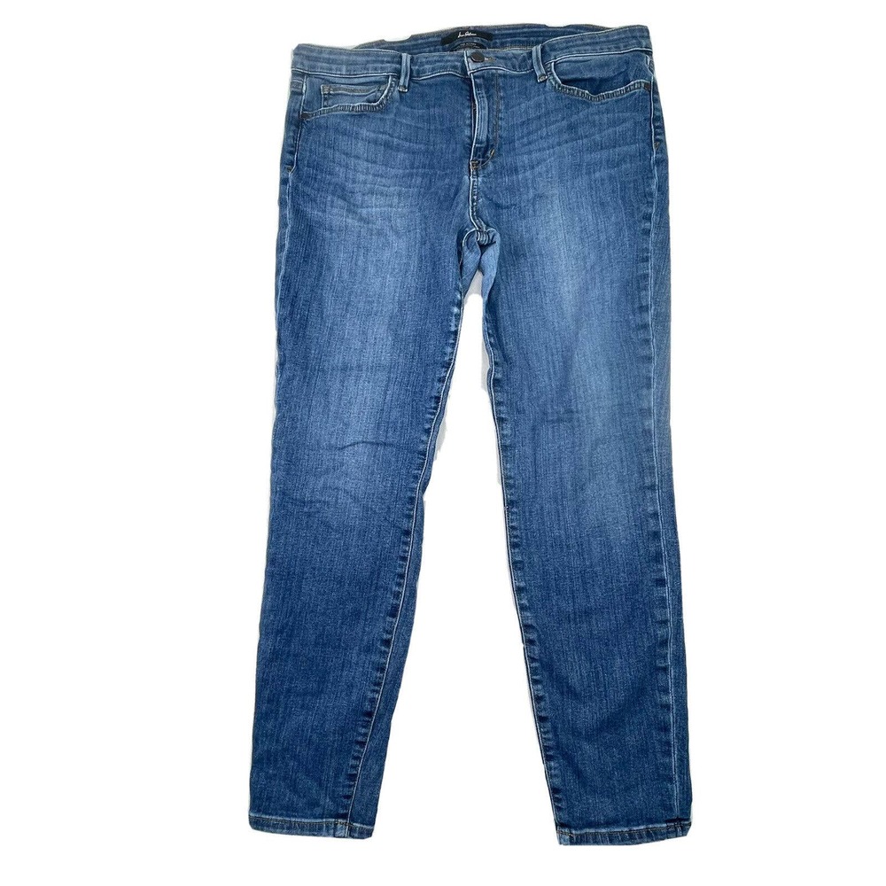Sam Edelman The Kitten Womens Size 32 Mid Rise Skinny Ankle Jeans Medium Wash